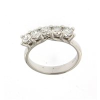 Anello Soranzo Gioielli Donna Fedina/Riviera in Oro bianco Diamante 1.2 Ct NP10270905-16 - NP10270905-16